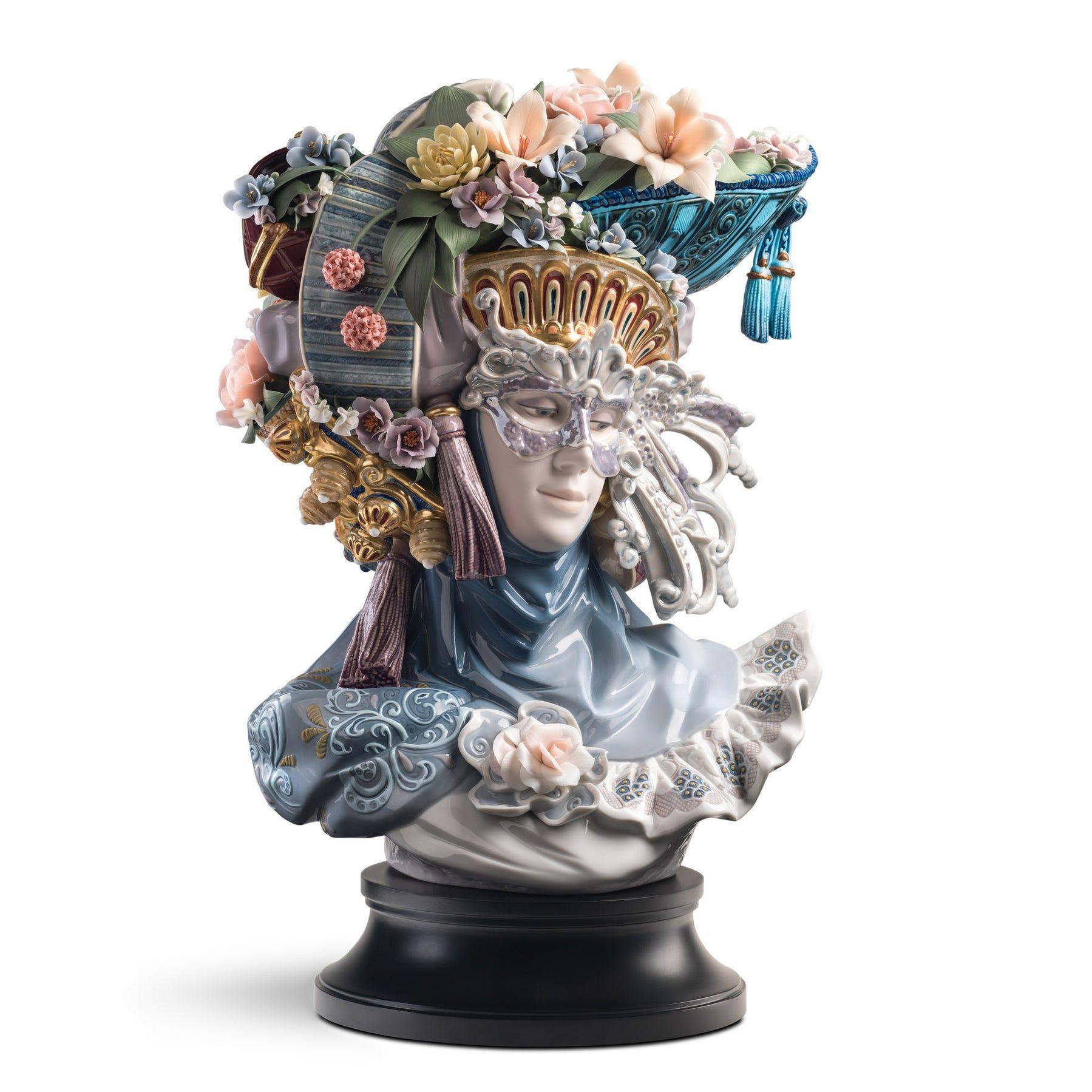 VENETIAN FANTASY WOMAN SCULPTURE. LIMITED EDITION